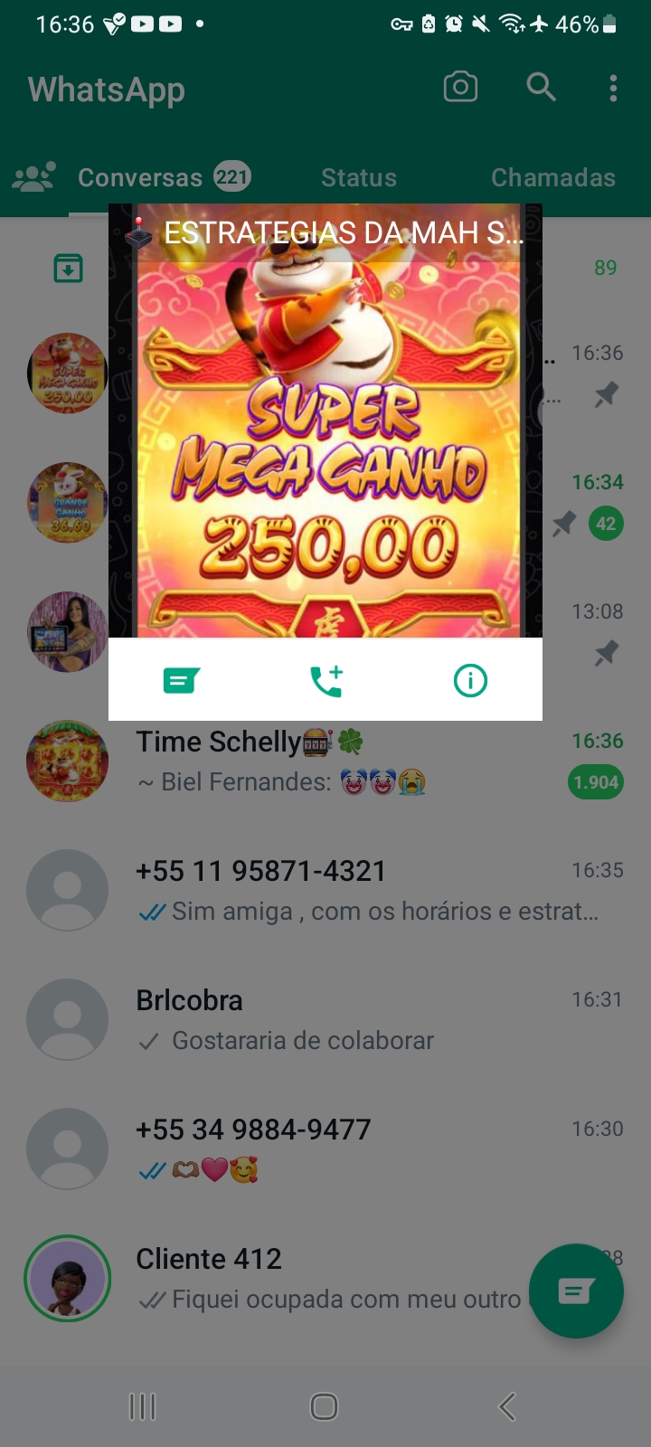ESTRATÉGIAS E HORÁRIOS DA MAH