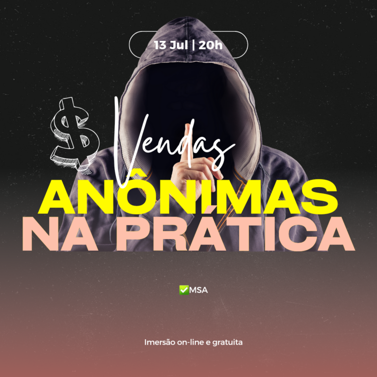 Vendas anônimas na prática