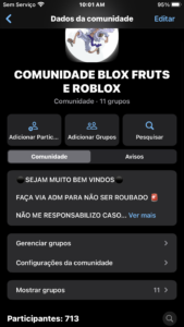 COMUNIDADE BLOX FRUTS E ROBLOX