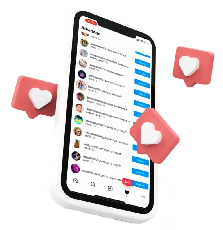 Seguidores, Curtidas, Comentários entre Outros
