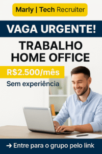 2.500 REAIS POR MÊS, VENHA JÁ!