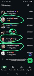 Visualização no status