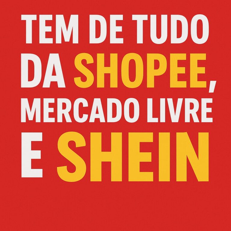 Tem de tudo da Shopee