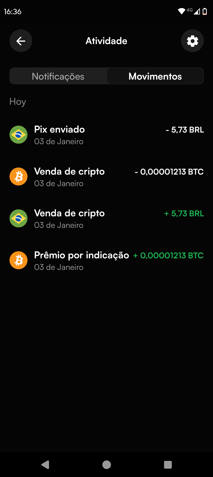 Ganhe 6 reais no cadastro gratuitamente