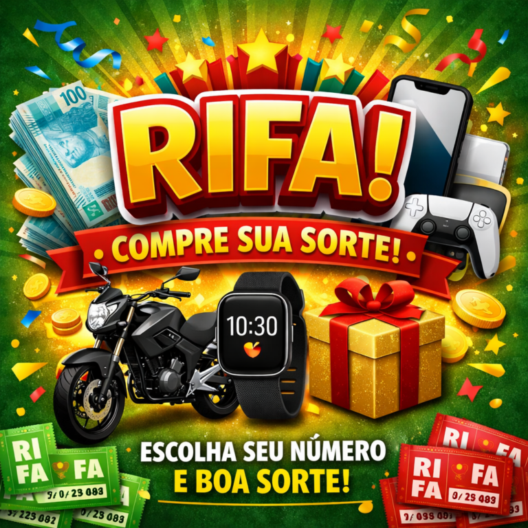 Rifas com prêmios no Pix