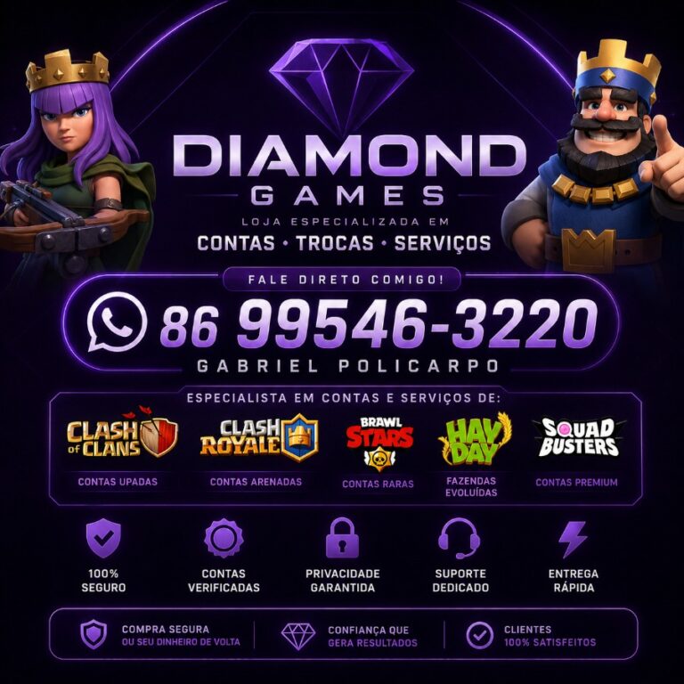 Recrutamento,Vendas e Trocas Brawn Stars/Clash of Clans/Clash Royale/Free Fire