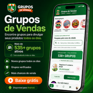 Centenas de GRUPOS DE VENDAS em um só Aplicativo