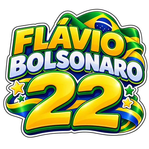 Figurinhas WhatsApp Flávio Bolsonaro 22